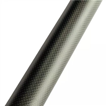 Ống sợi carbon dệt trơn mờ